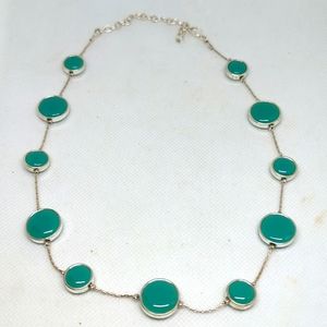 Turquoise & Silver-toned Necklace
